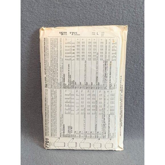 Simplicity Time Saver Pattern 7701 Loose Fit Knit Tops Women Sizes 10-18 - Picture 2 of 2